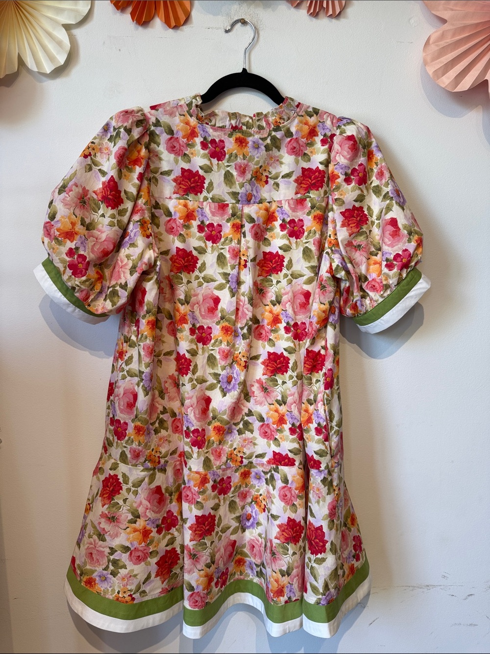 NWT ENTRO FLORAL DRESS LARGE - Picture 10 of 11